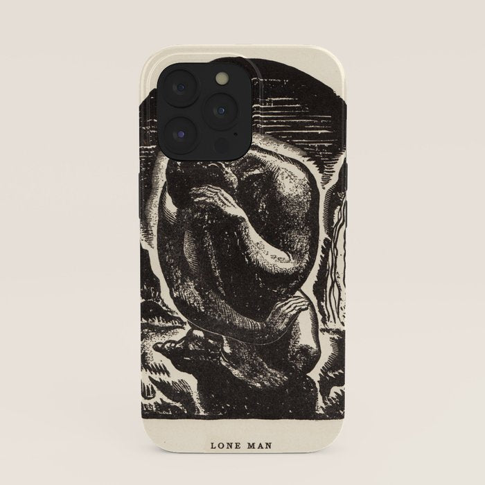 "Lone Man" by Rockwell Kent (1919) iPhone Case