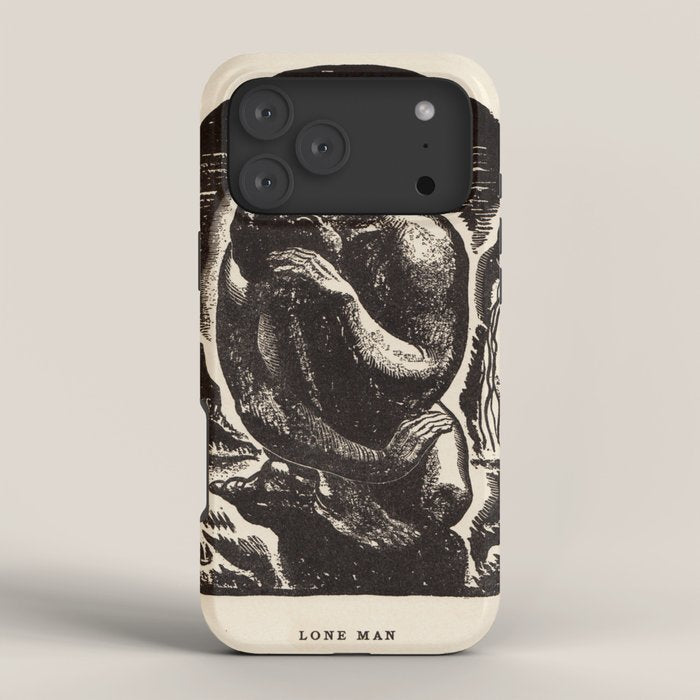 "Lone Man" by Rockwell Kent (1919) iPhone Case