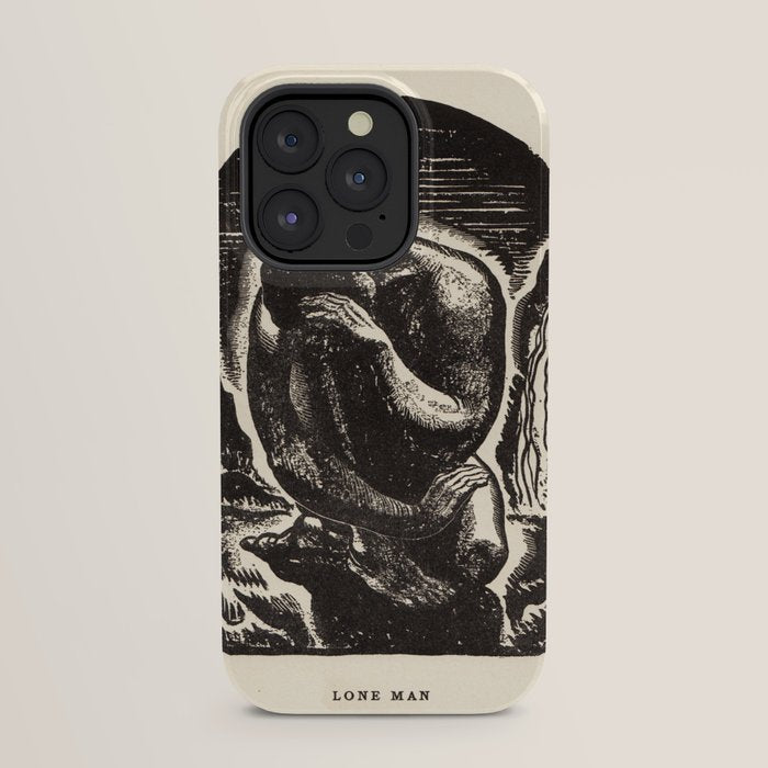 "Lone Man" by Rockwell Kent (1919) iPhone Case