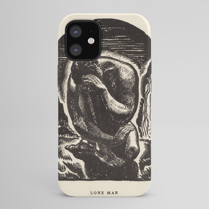 "Lone Man" by Rockwell Kent (1919) iPhone Case