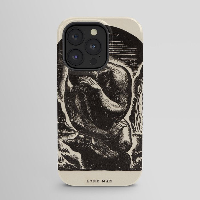 "Lone Man" by Rockwell Kent (1919) iPhone Case