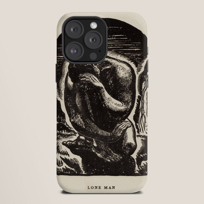 "Lone Man" by Rockwell Kent (1919) iPhone Case