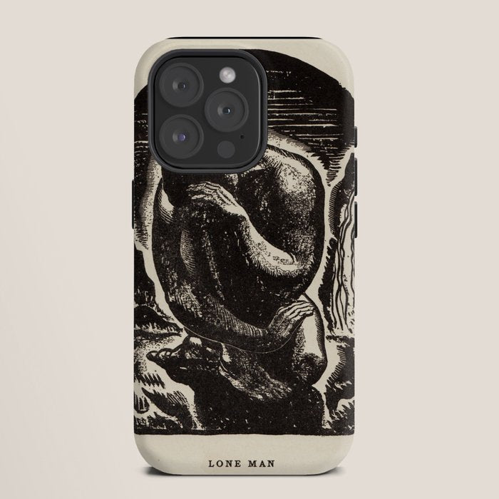 "Lone Man" by Rockwell Kent (1919) iPhone Case
