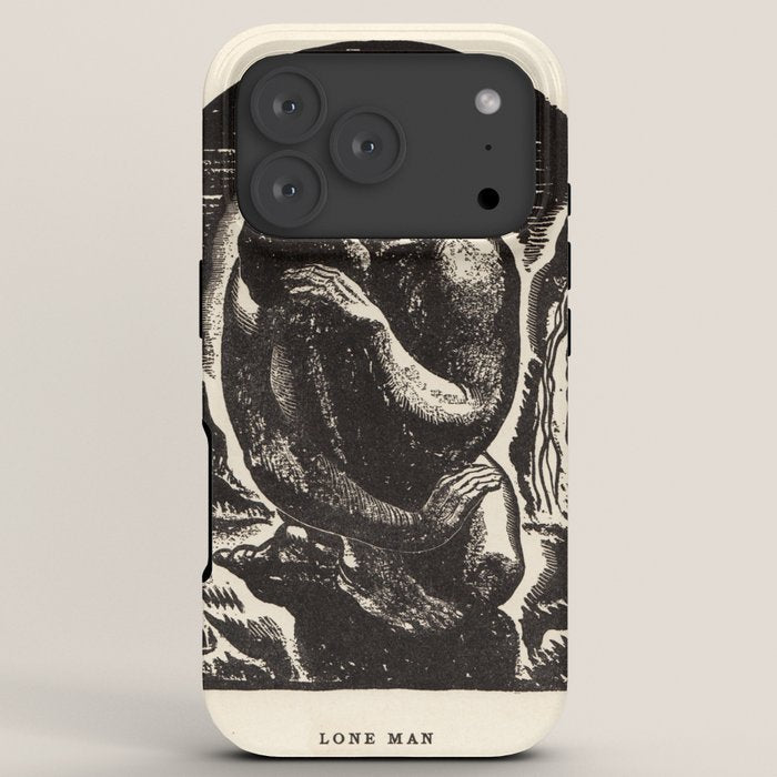 "Lone Man" by Rockwell Kent (1919) iPhone Case