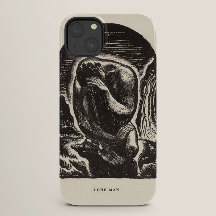 "Lone Man" by Rockwell Kent (1919) iPhone Case