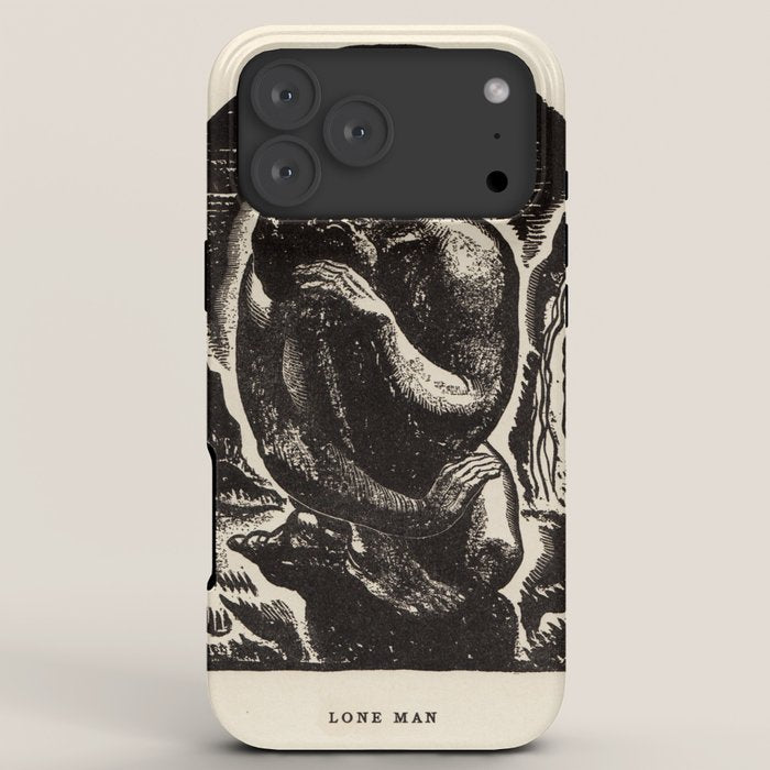"Lone Man" by Rockwell Kent (1919) iPhone Case