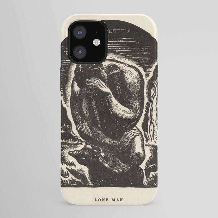"Lone Man" by Rockwell Kent (1919) iPhone Case