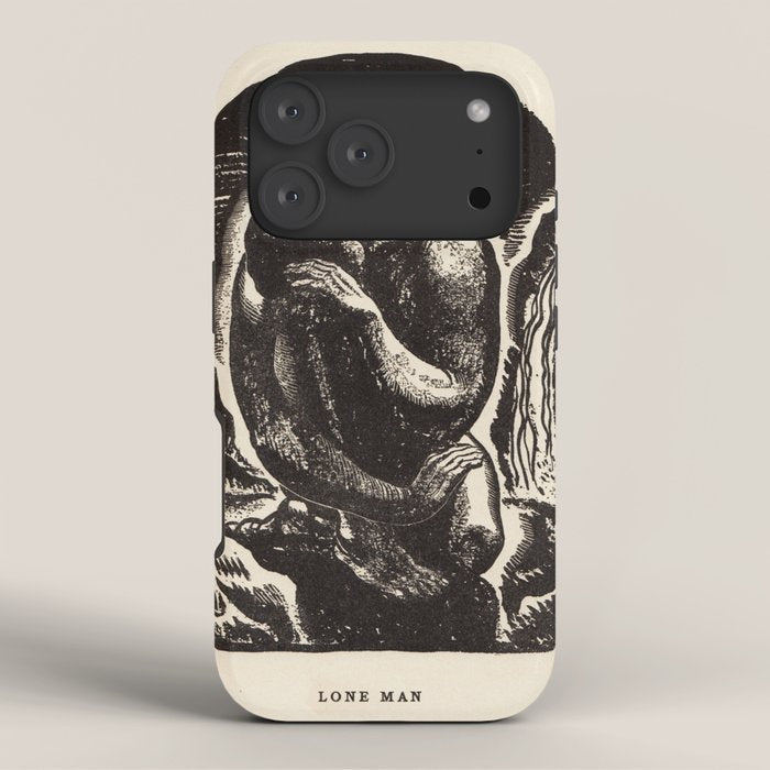 "Lone Man" by Rockwell Kent (1919) iPhone Case