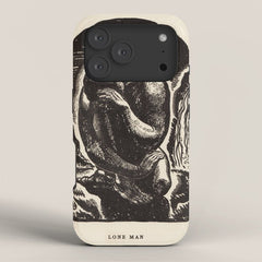 "Lone Man" by Rockwell Kent (1919) iPhone Case