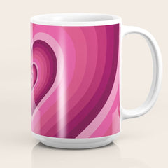 70's Heart Coffee Mug
