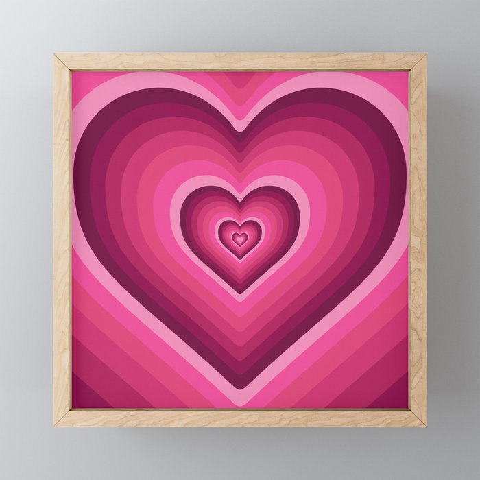 70's Heart Mini Art Print
