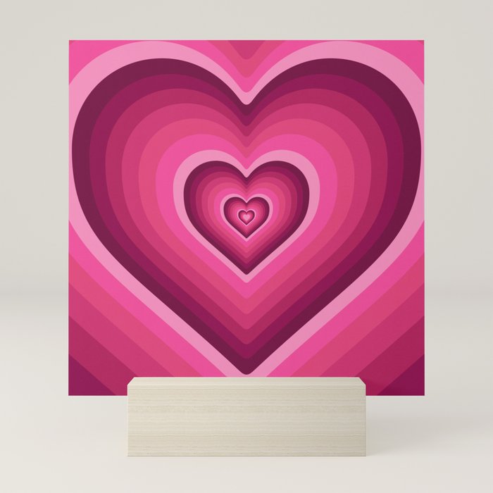70's Heart Mini Art Print