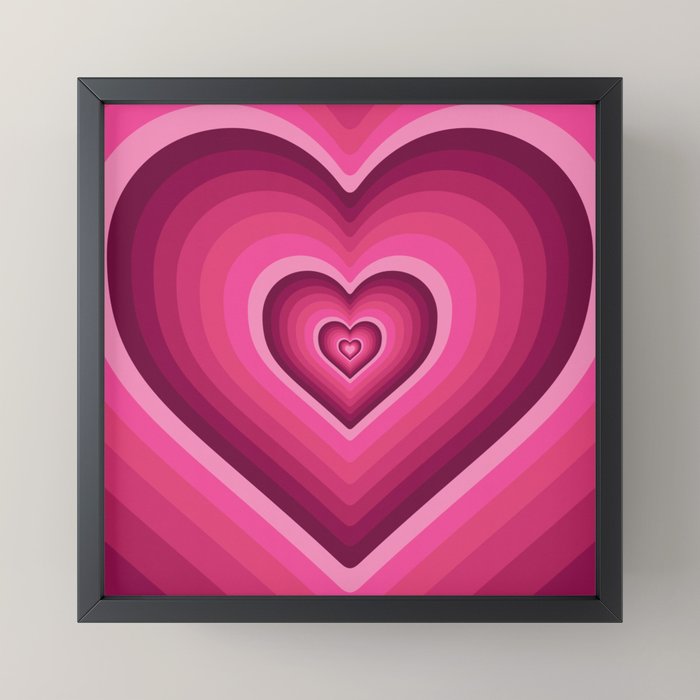 70's Heart Mini Art Print