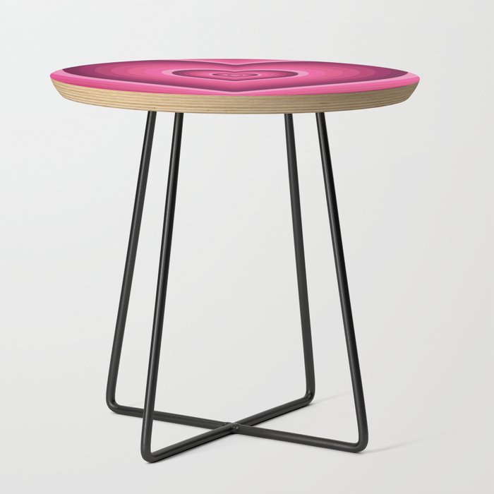 70's Heart Side Table