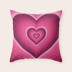 70's Heart Throw Pillow