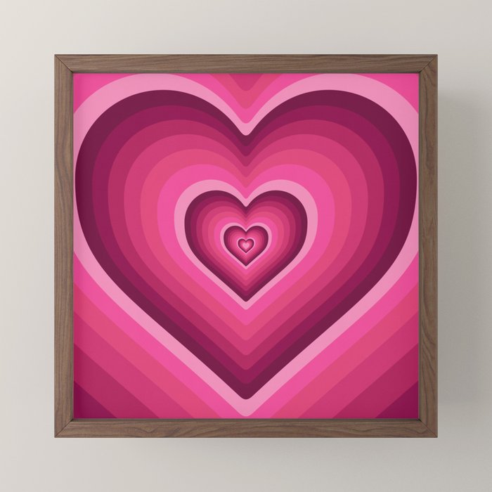 70's Heart Mini Art Print