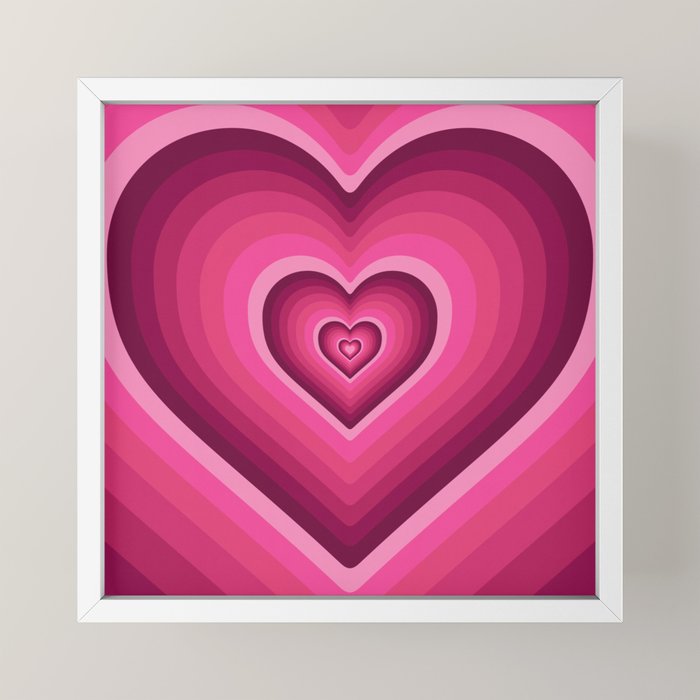 70's Heart Mini Art Print