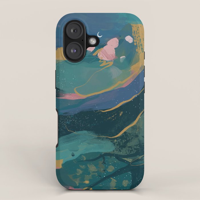 "You Are Worthy" Midnight Background iPhone Case