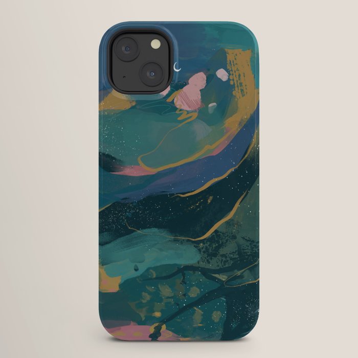 "You Are Worthy" Midnight Background iPhone Case