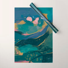 "You Are Worthy" Midnight Background Wrapping Paper