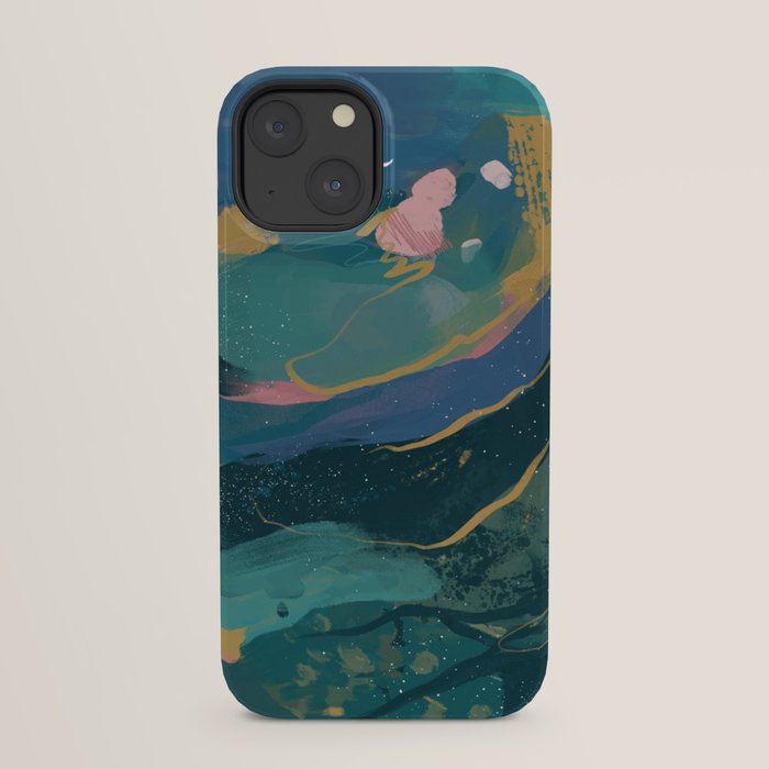 "You Are Worthy" Midnight Background iPhone Case