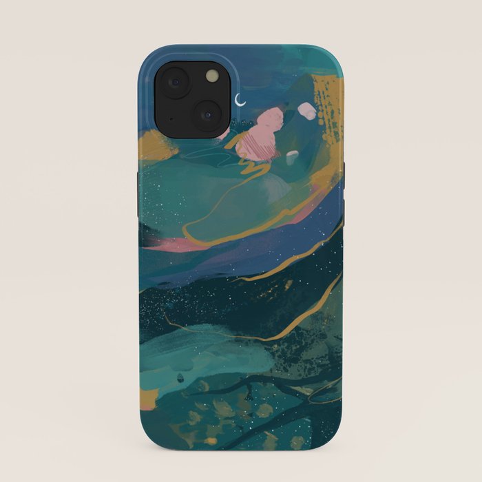 "You Are Worthy" Midnight Background iPhone Case