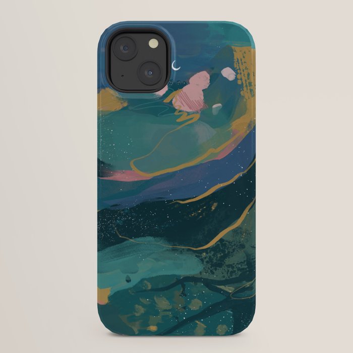 "You Are Worthy" Midnight Background iPhone Case