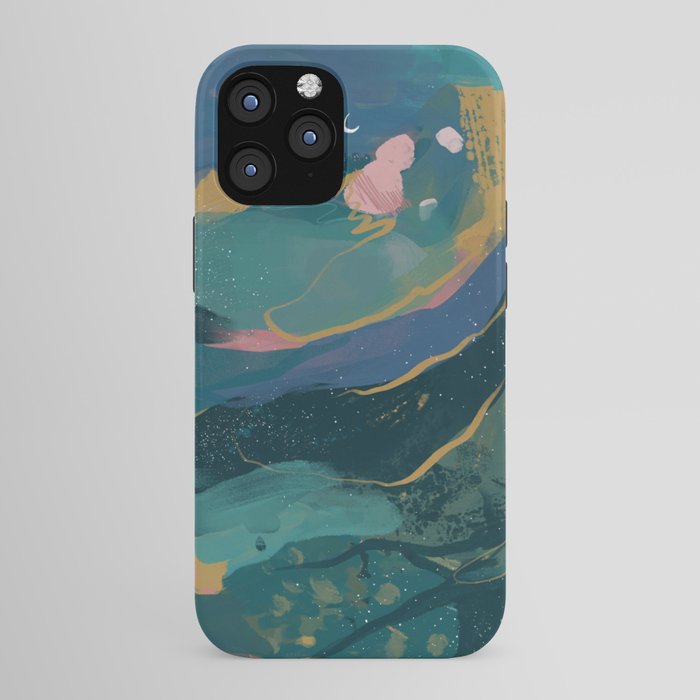 "You Are Worthy" Midnight Background iPhone Case