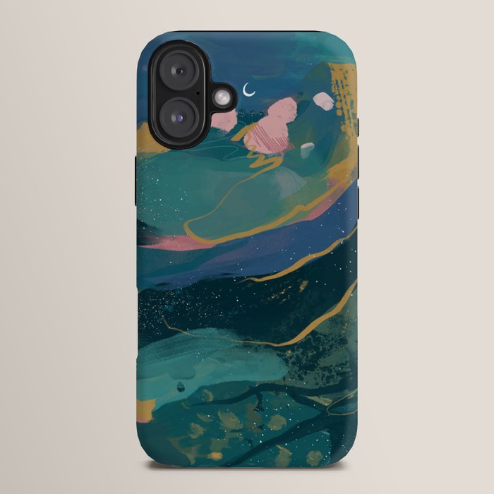 "You Are Worthy" Midnight Background iPhone Case