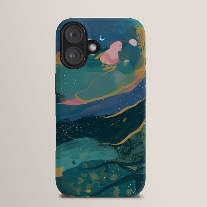 "You Are Worthy" Midnight Background iPhone Case