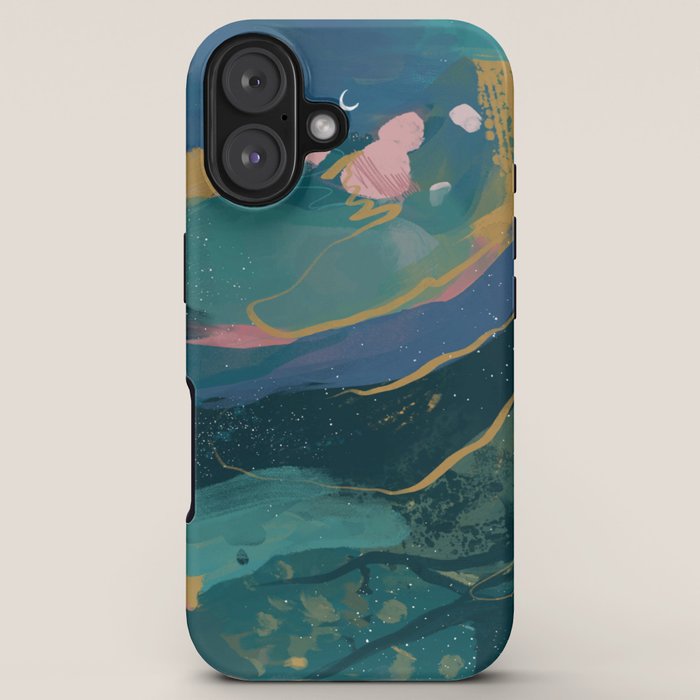 "You Are Worthy" Midnight Background iPhone Case