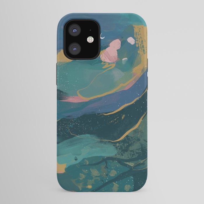 "You Are Worthy" Midnight Background iPhone Case
