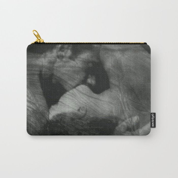 1912, The Kiss, Lovers black and white photography by Anne Brigmann Carry All Pouch