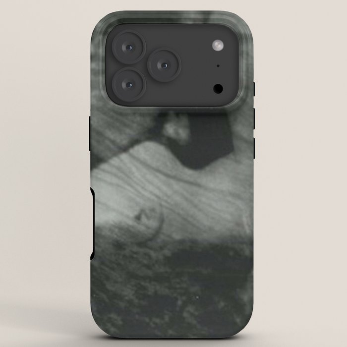 1912, The Kiss, Lovers black and white photography by Anne Brigmann iPhone Case