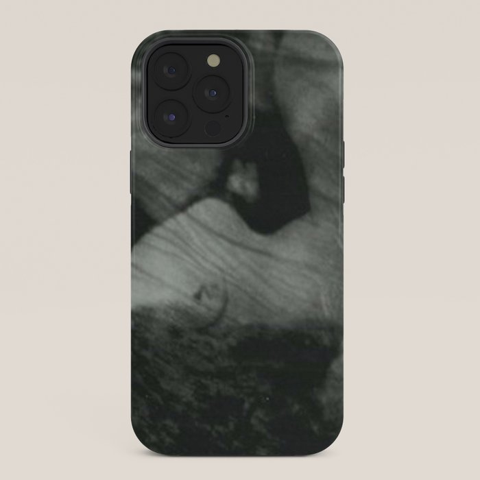 1912, The Kiss, Lovers black and white photography by Anne Brigmann iPhone Case