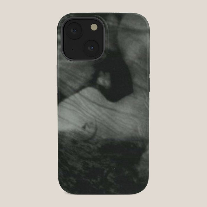 1912, The Kiss, Lovers black and white photography by Anne Brigmann iPhone Case