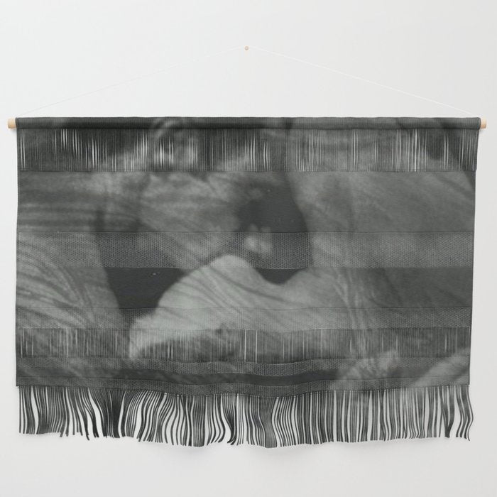 1912, The Kiss, Lovers black and white photography by Anne Brigmann Wall Hanging