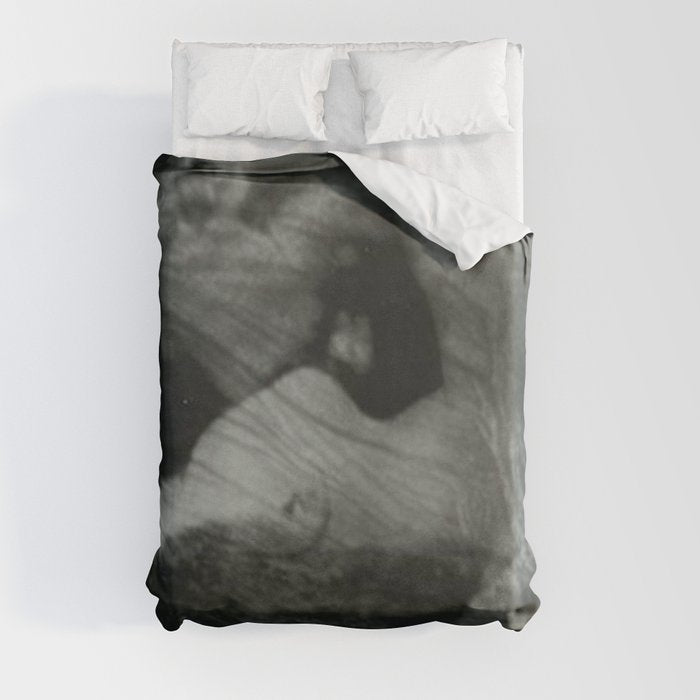 1912, The Kiss, Lovers black and white photography by Anne Brigmann Duvet Cover