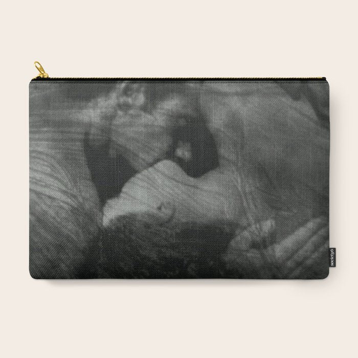 1912, The Kiss, Lovers black and white photography by Anne Brigmann Carry All Pouch