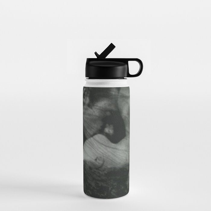 1912, The Kiss, Lovers black and white photography by Anne Brigmann Water Bottle