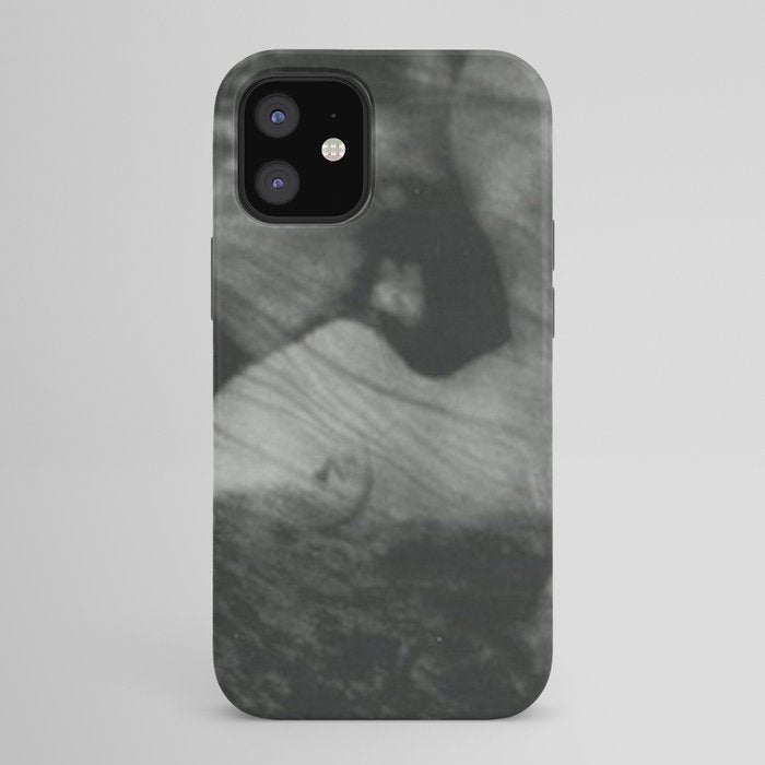 1912, The Kiss, Lovers black and white photography by Anne Brigmann iPhone Case