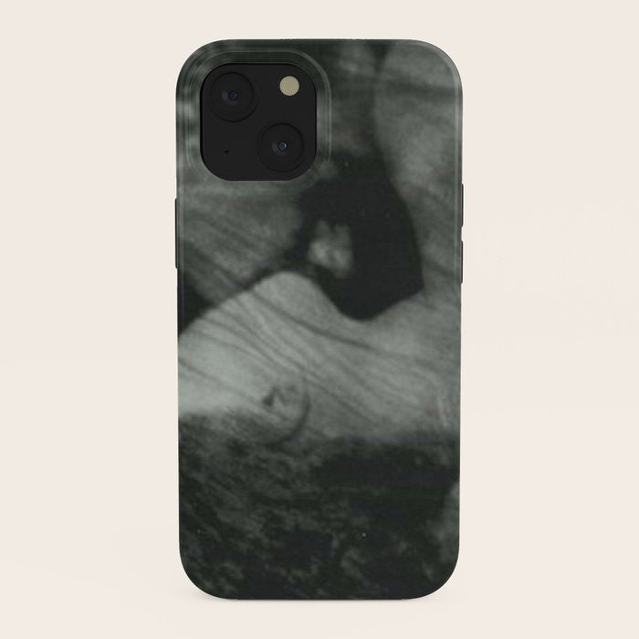 1912, The Kiss, Lovers black and white photography by Anne Brigmann iPhone Case