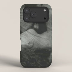 1912, The Kiss, Lovers black and white photography by Anne Brigmann iPhone Case