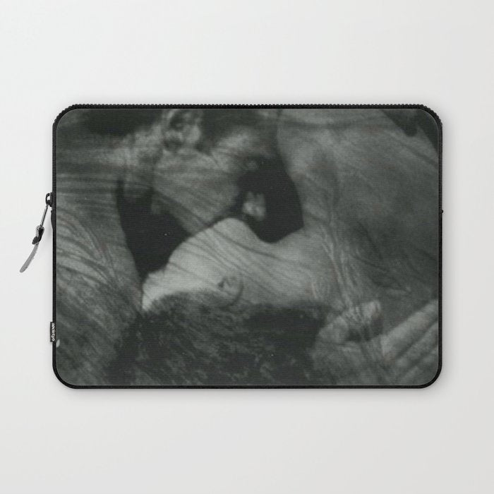 1912, The Kiss, Lovers black and white photography by Anne Brigmann Laptop Sleeve
