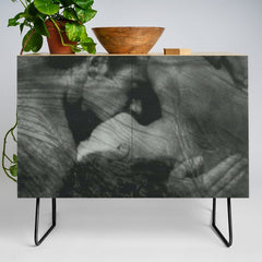 1912, The Kiss, Lovers black and white photography by Anne Brigmann Credenza