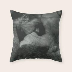 1912, The Kiss, Lovers black and white photography by Anne Brigmann Throw Pillow