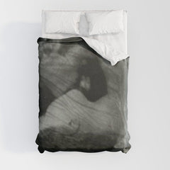 1912, The Kiss, Lovers black and white photography by Anne Brigmann Duvet Cover
