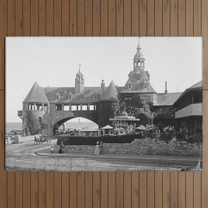 1890 Narragansett Towers & Casino, Narragansett, Rhode Island Outdoor Rug