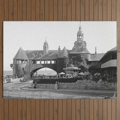 1890 Narragansett Towers & Casino, Narragansett, Rhode Island Outdoor Rug