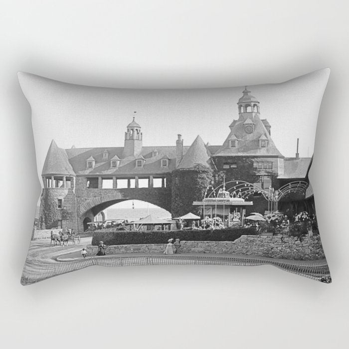 1890 Narragansett Towers & Casino, Narragansett, Rhode Island Rectangular Pillow